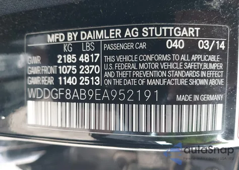 2014 Mercedes-Benz C 300 Luxury 4Matic/Sport 4Matic from USA, damaged, VIN WDDGF8AB9EA952191